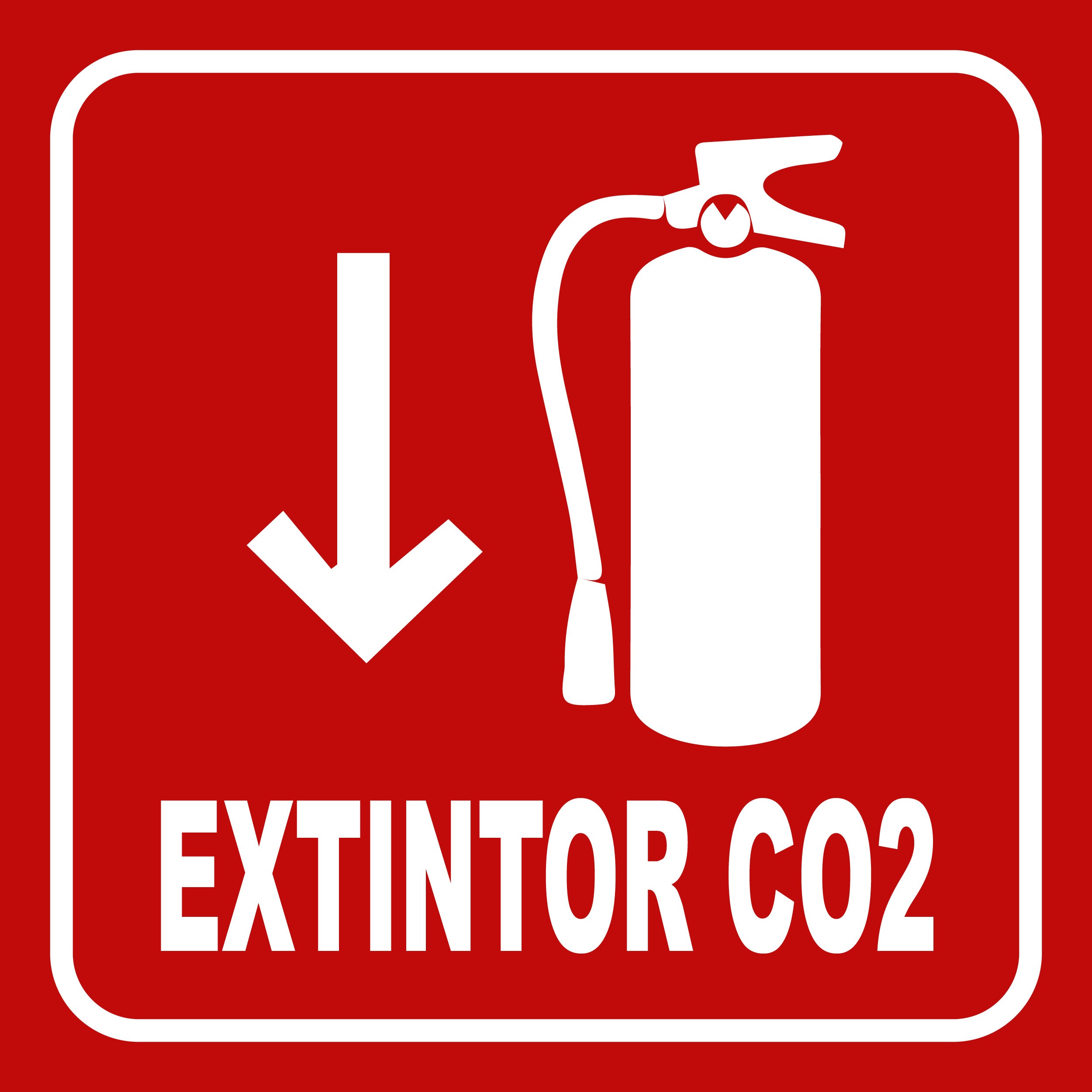 Extitor Letrero Extintor CO2 – FRANKAR SEÑALAMIENTOS