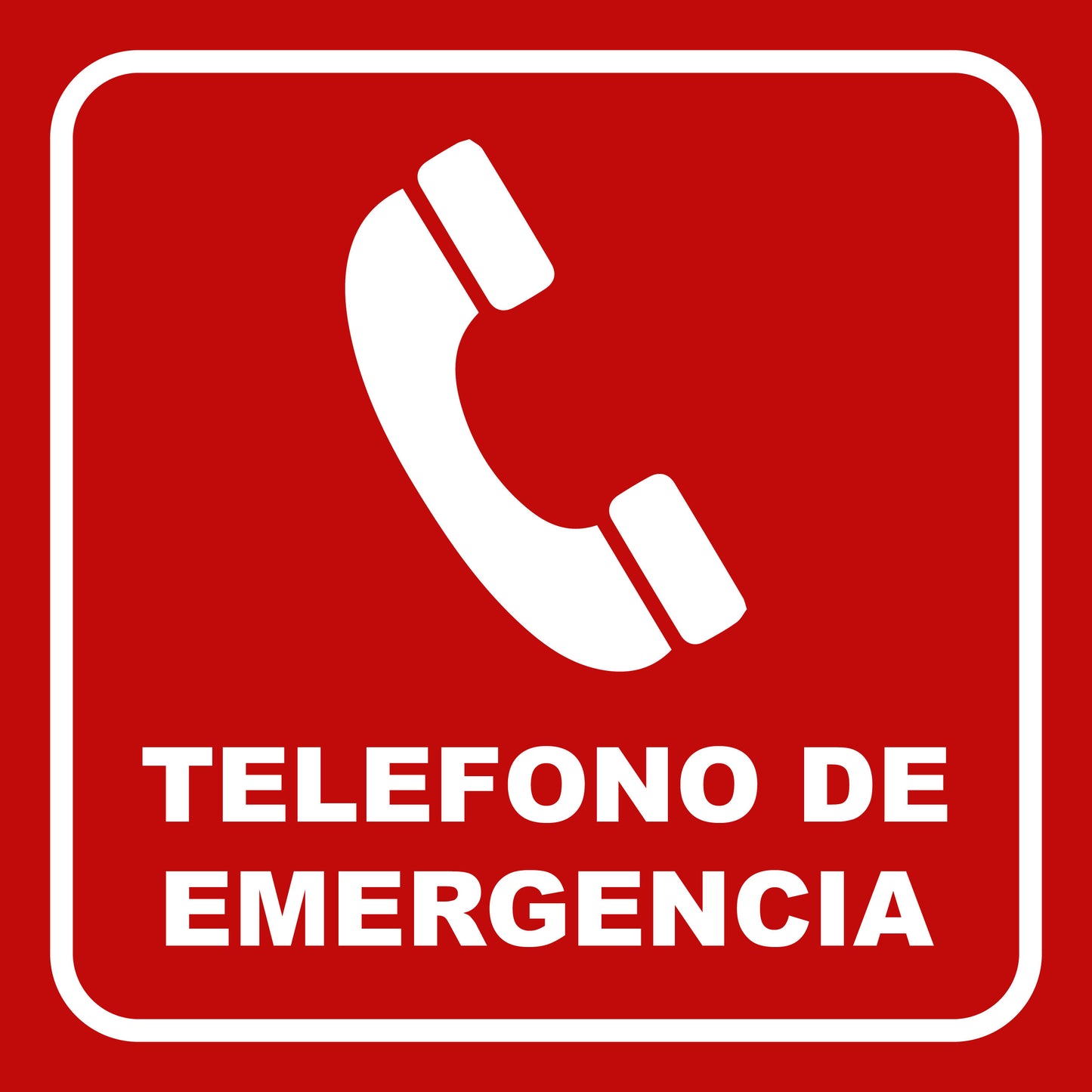 Señalética Teléfono de emergencia