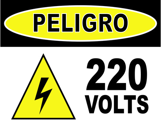 Peligro 220 Volts