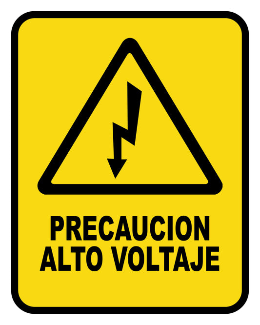 Precaución Alto Voltaje