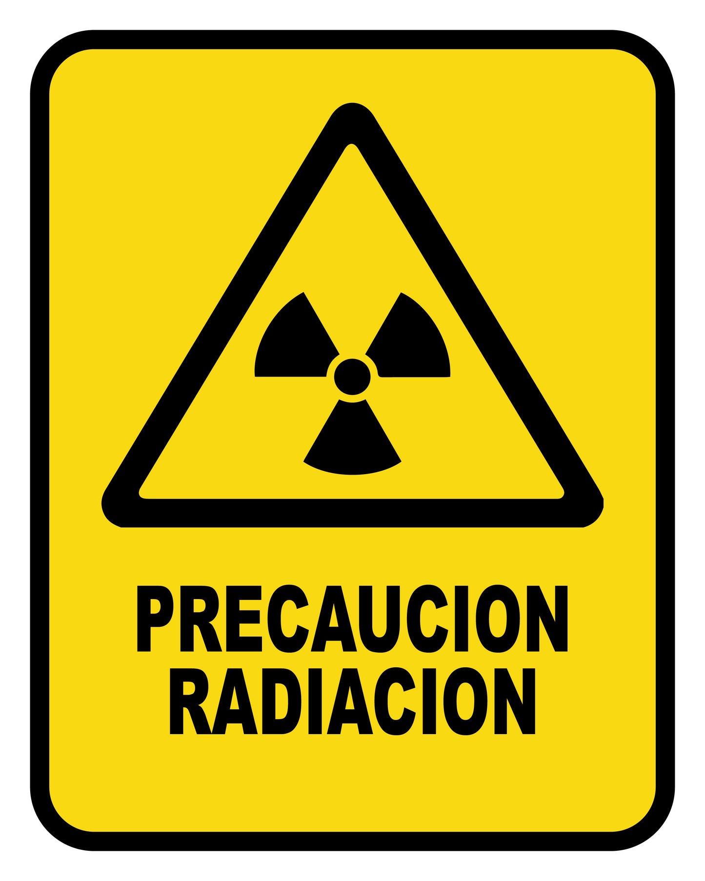 Precaución Radiación