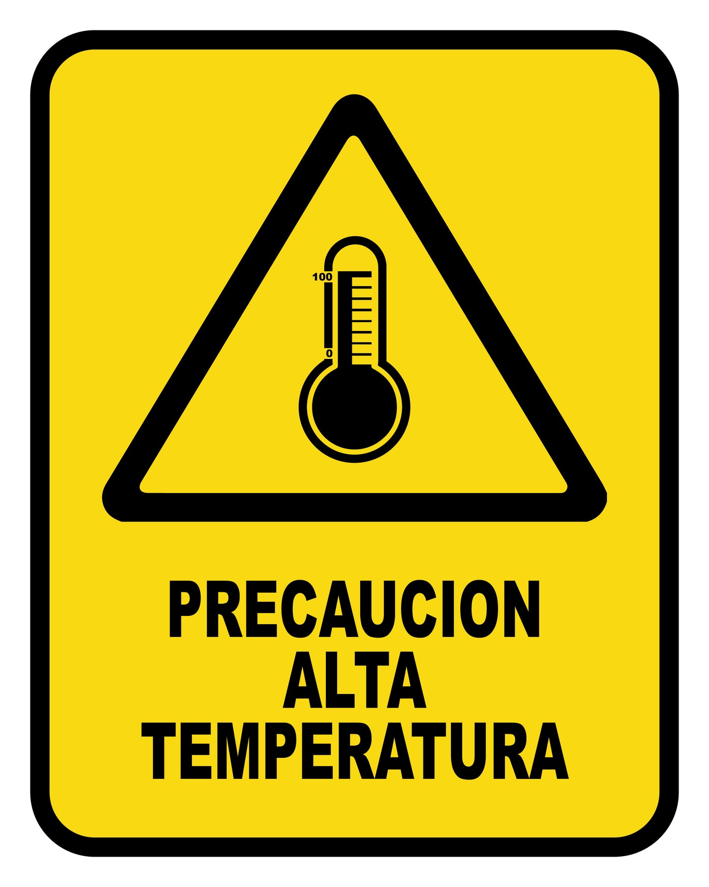 Precaución Alta Temperatura